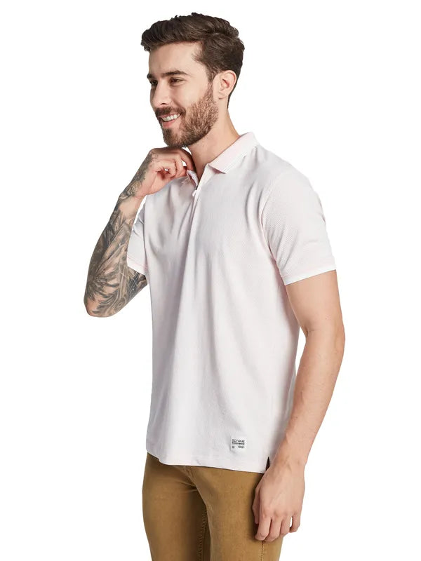 Octave Men Solid Polo Collar T-Shirt