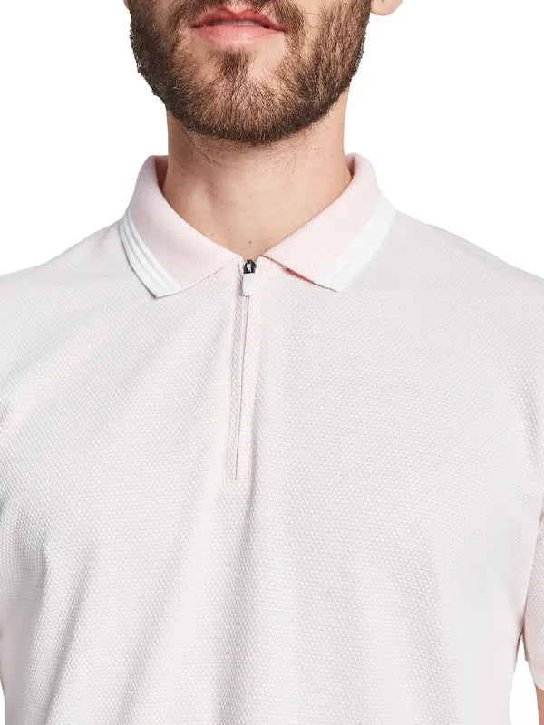 Octave Men Solid Polo Collar T-Shirt