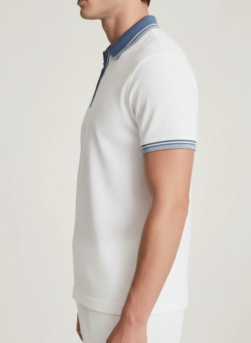 Men Polo Collat Solid T-Shirt