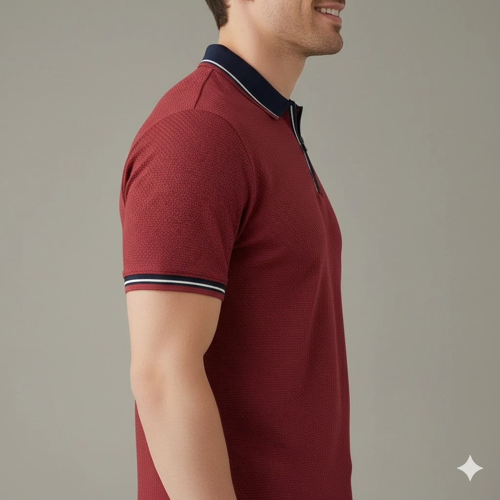 Men Salsa Polo Collar T-shirt