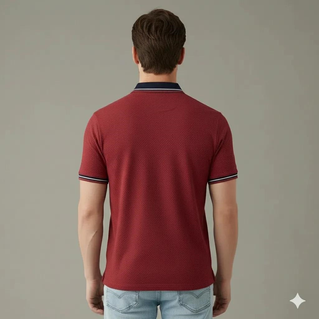 Men Salsa Polo Collar T-shirt