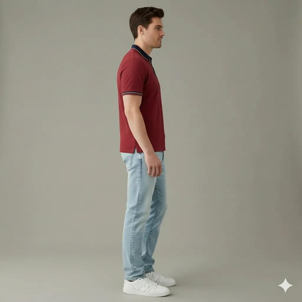 Men Salsa Polo Collar T-shirt