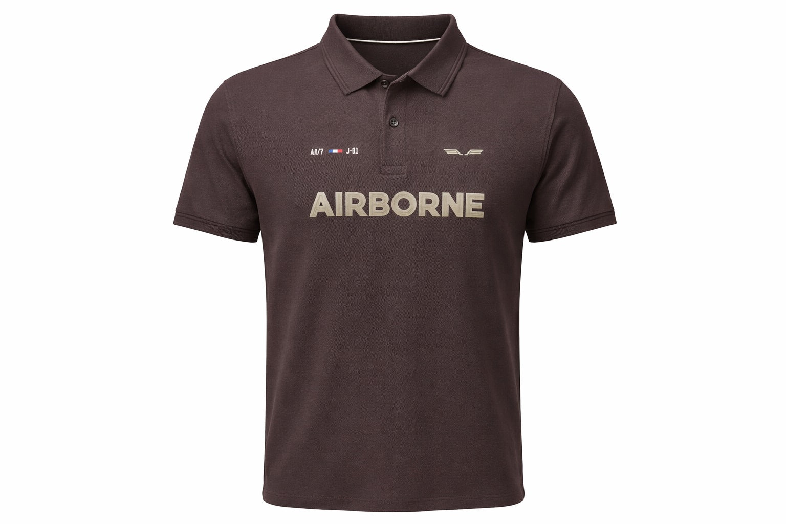 Men Coffee Typography Printed Polo Collar T-shirt