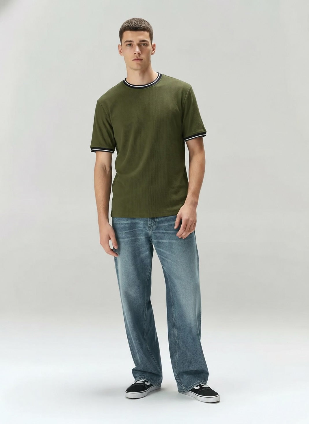 Men Olive T-shirt