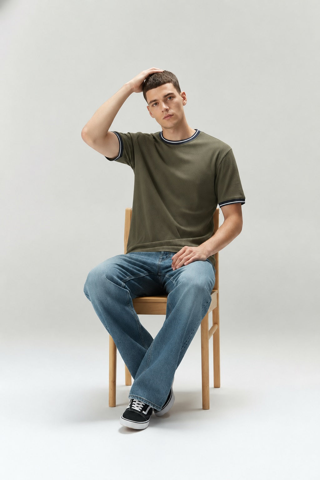 Men Olive T-shirt