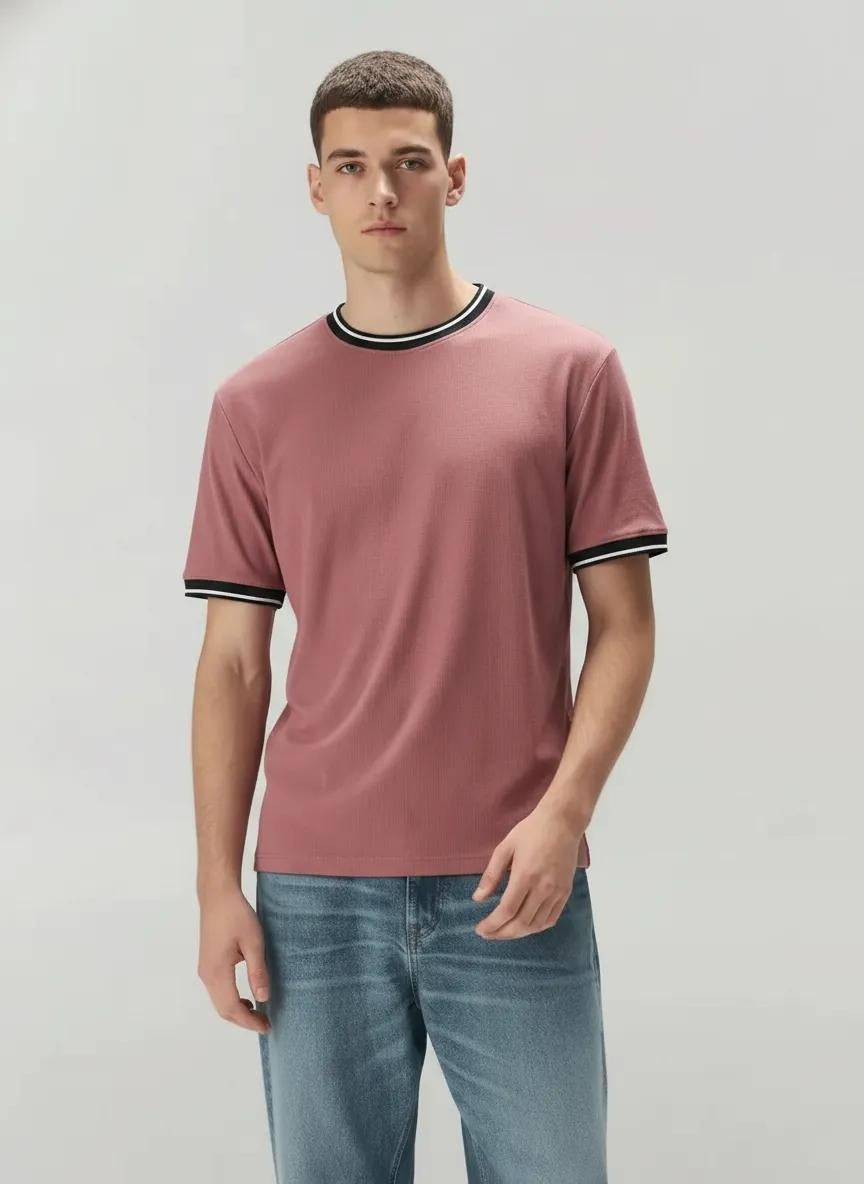 Men Wood Rose T-shirt