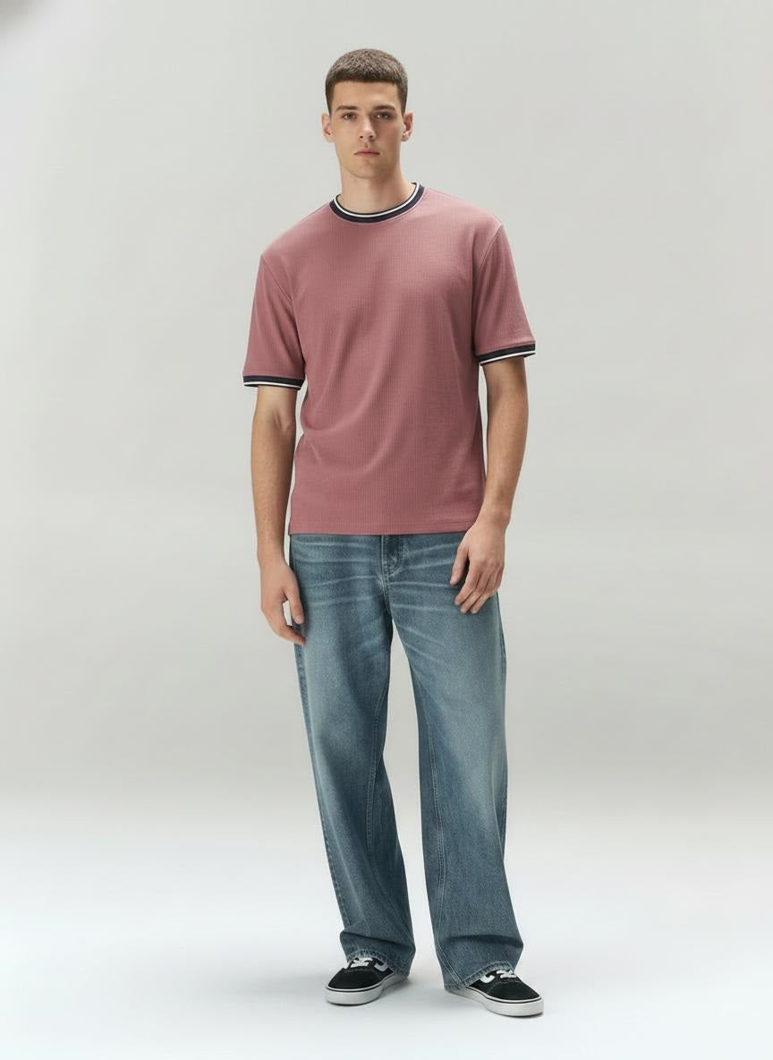 Men Wood Rose T-shirt