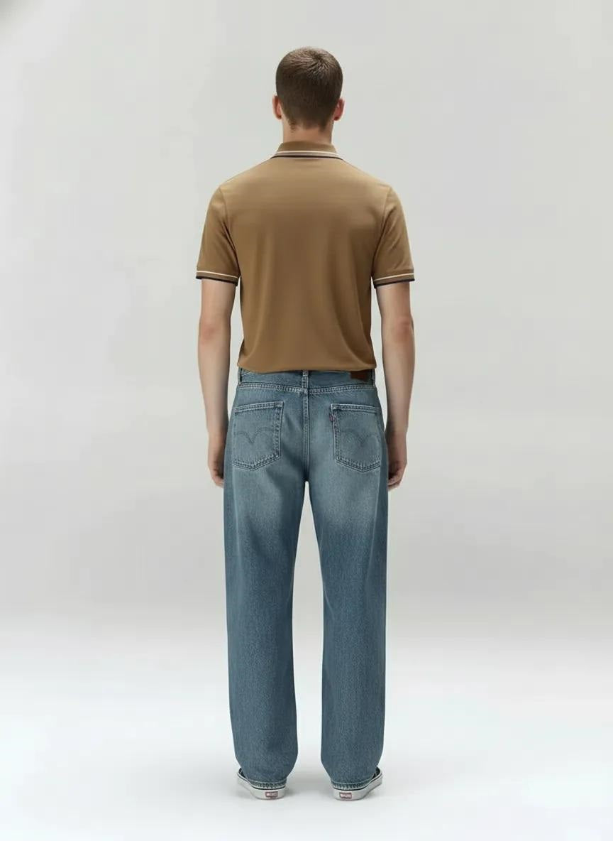 Men Malt Sold Polo Collar T-shirt