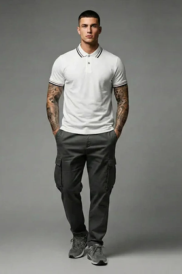 Men Sold Polo Collar T-shirt