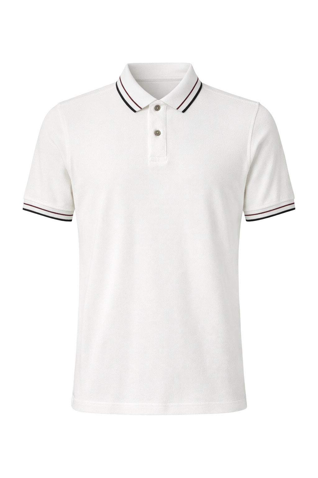 Men Off White Sold Polo Collar T-shirt