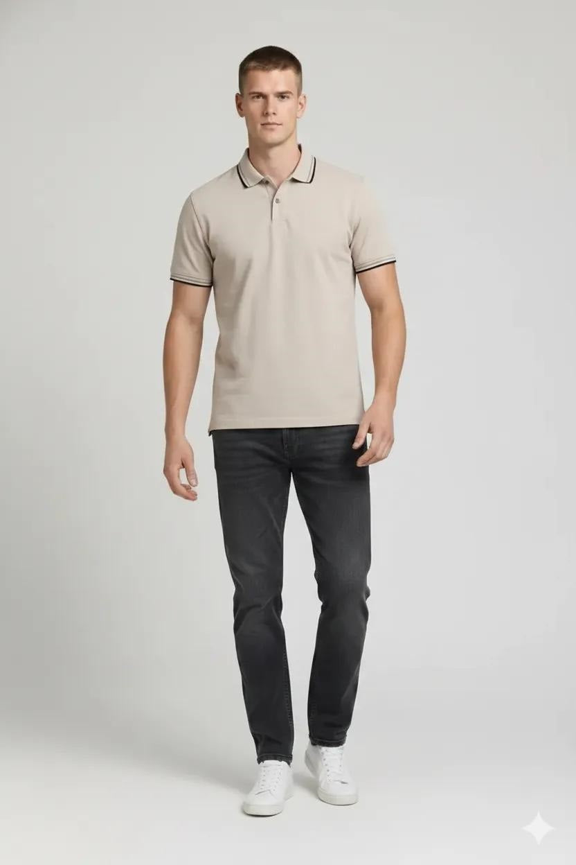 Men Onyx Sold Polo Collar T-shirt