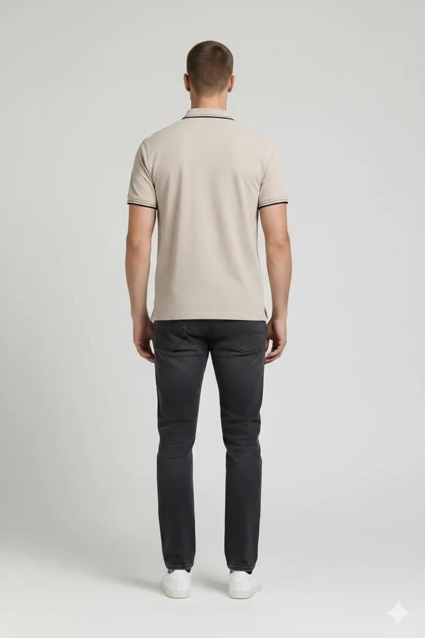 Men Onyx Sold Polo Collar T-shirt