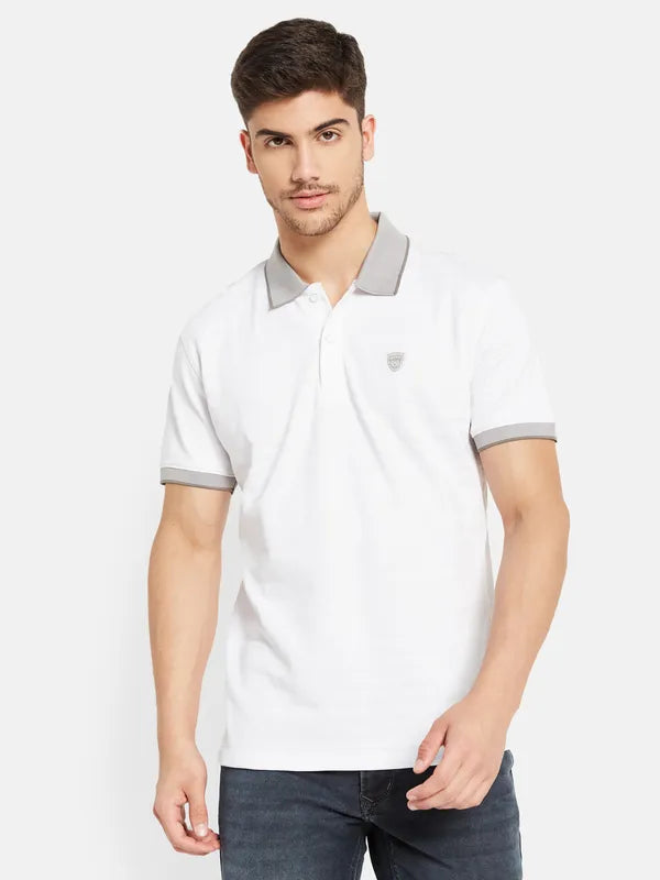 Contrast Rib Polo T-Shirt