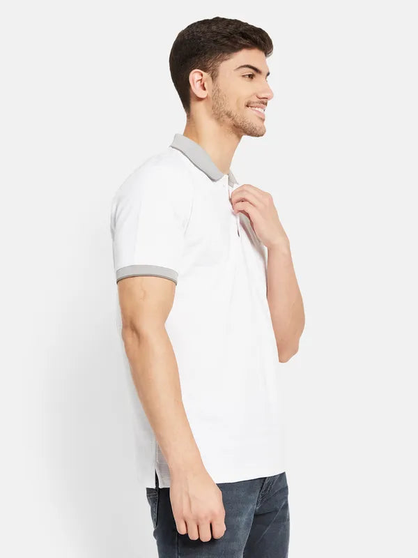 Contrast Rib Polo T-Shirt