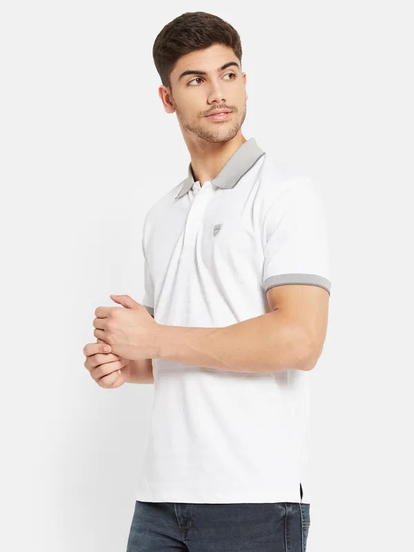 Contrast Rib Polo T-Shirt