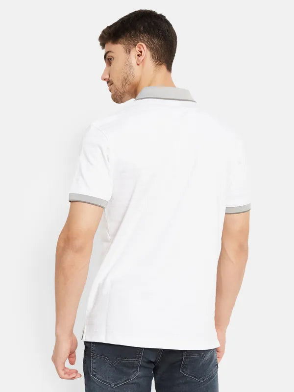 Contrast Rib Polo T-Shirt