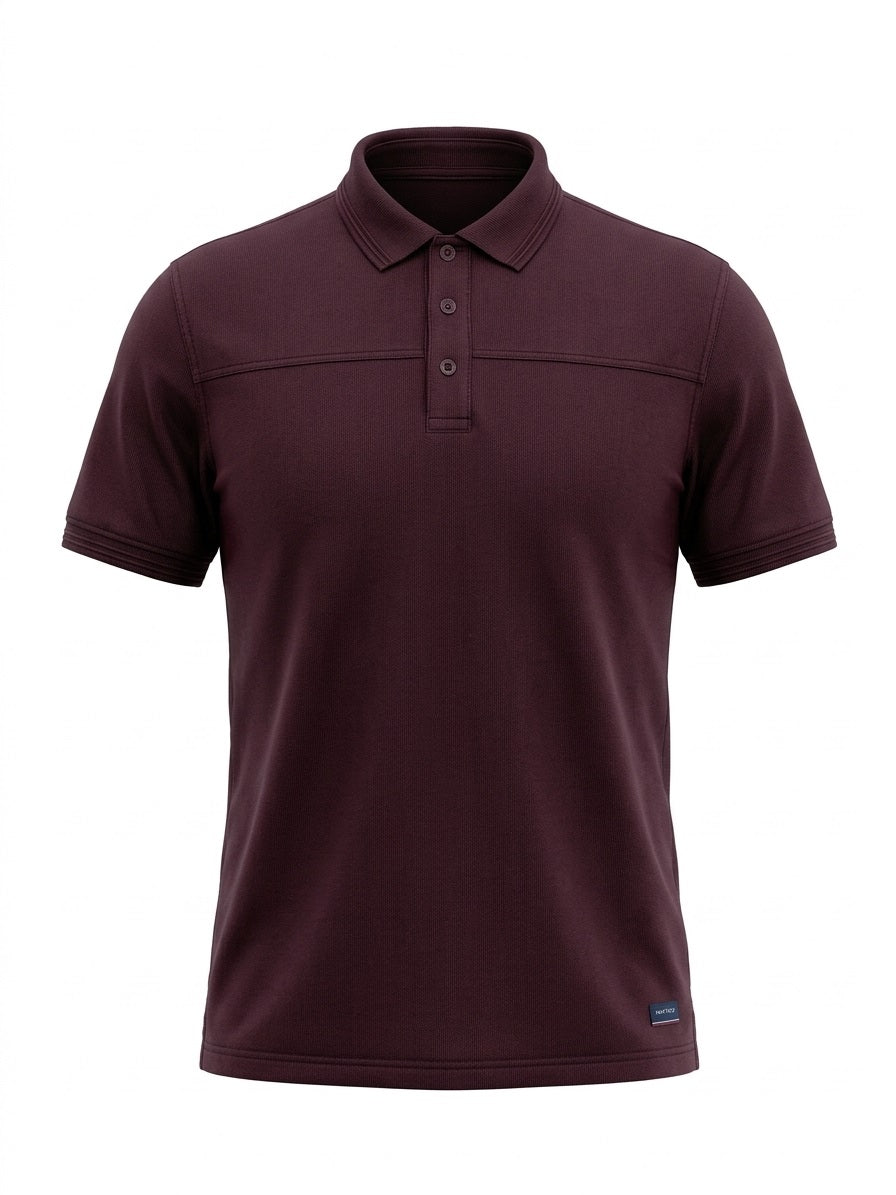 Men Wine Sold Polo Collar T-shirt