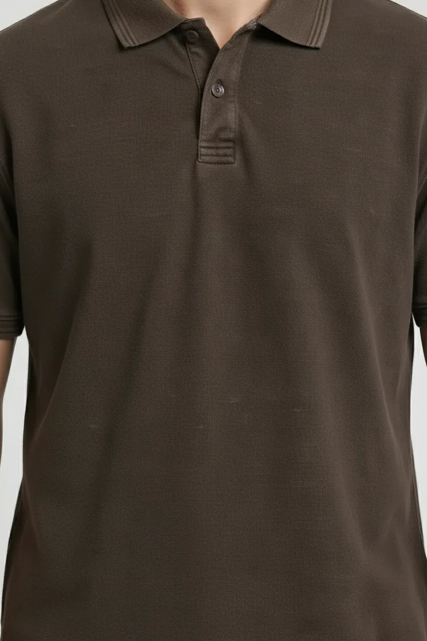 Men After Dark Polo Collar T-shirt