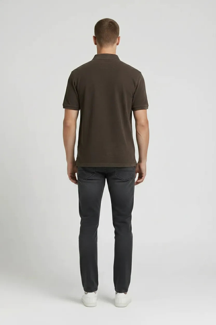 Men After Dark Polo Collar T-shirt