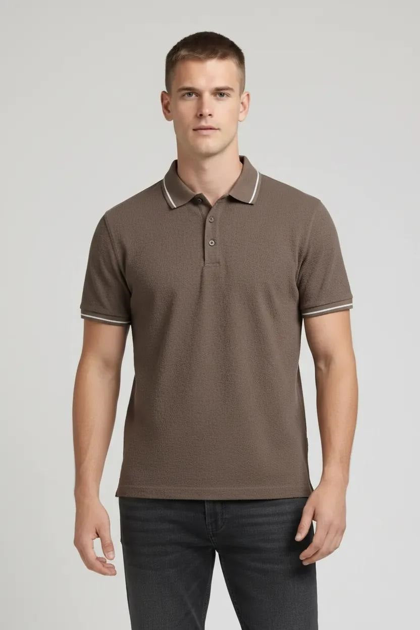 Men Coffee Sold Polo Collar T-shirt