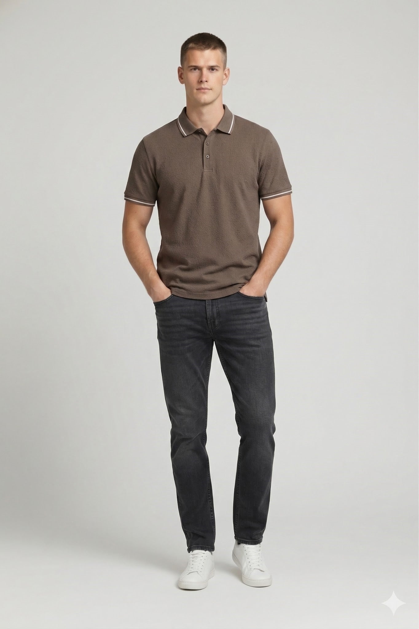 Men Coffee Sold Polo Collar T-shirt