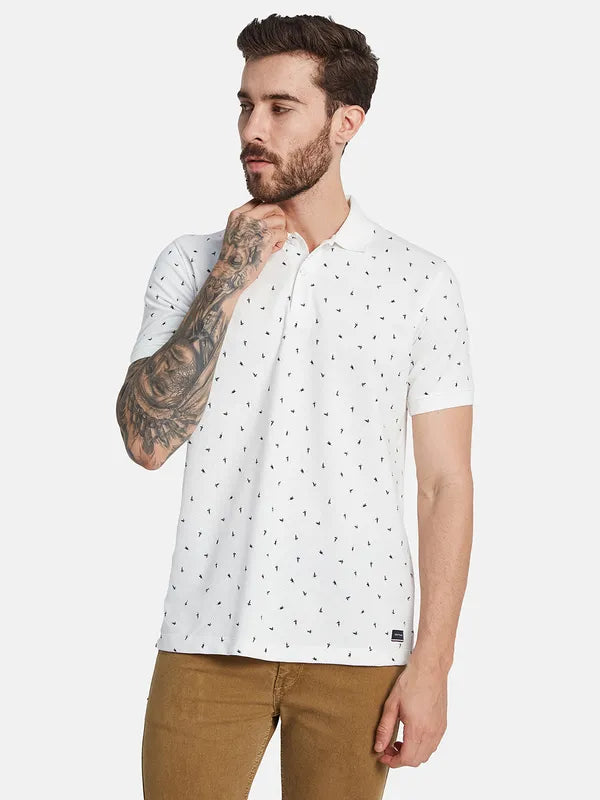 Octave Ss24 Men Conversational Polo Collar T-Shirt