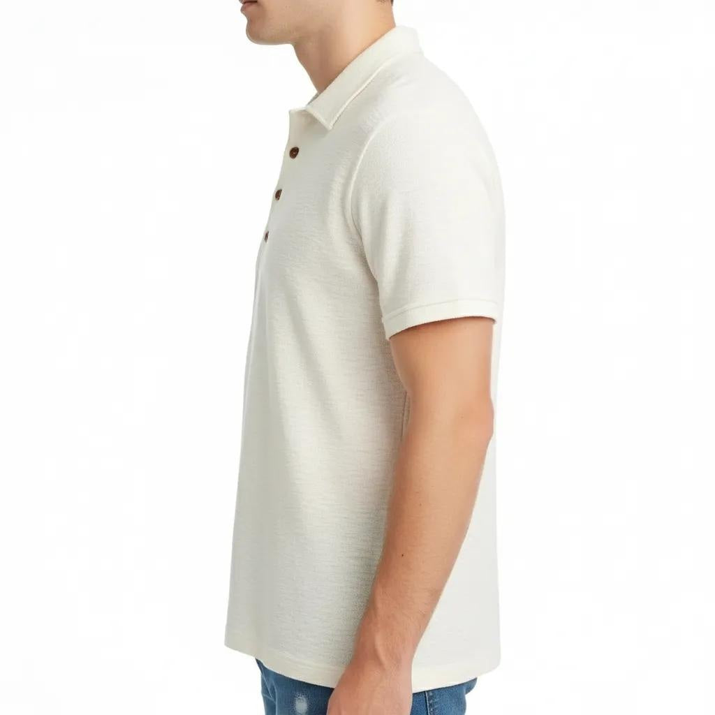 Octave Men Checked Polo Collar T-shirt