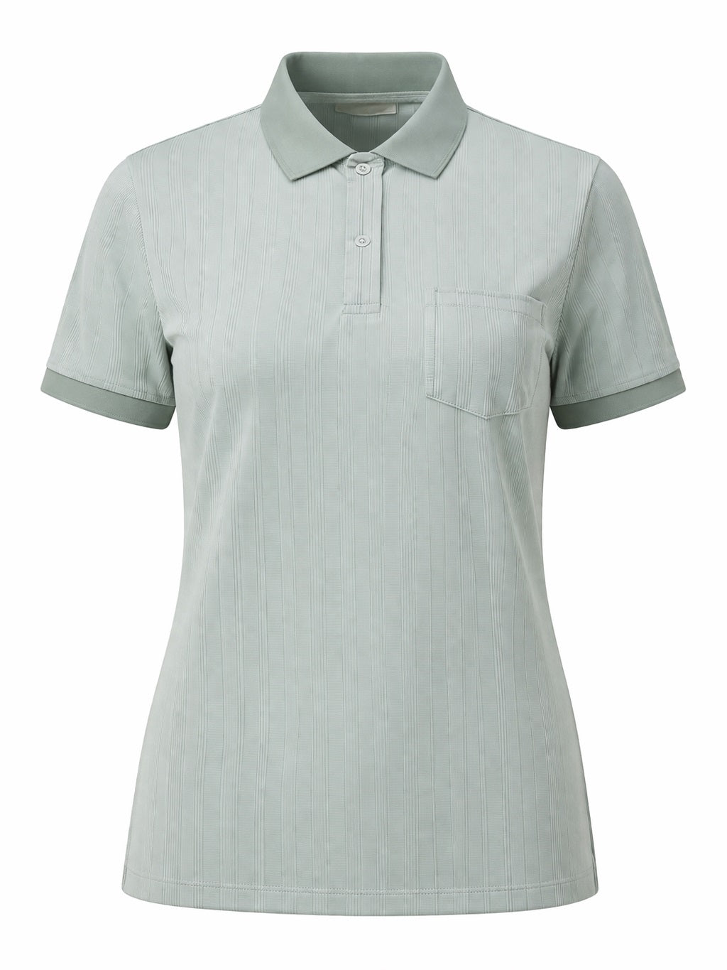 Men Desert Sage Striped Polo Collar T-shirt
