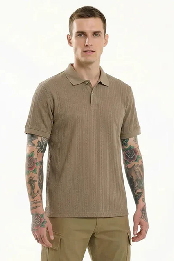 Octave Men Polo Collar T-shirt