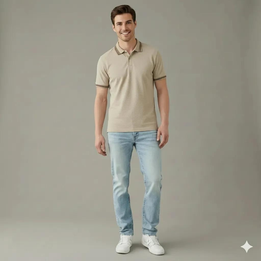 Men Onyx Sold Polo Collar T-shirt