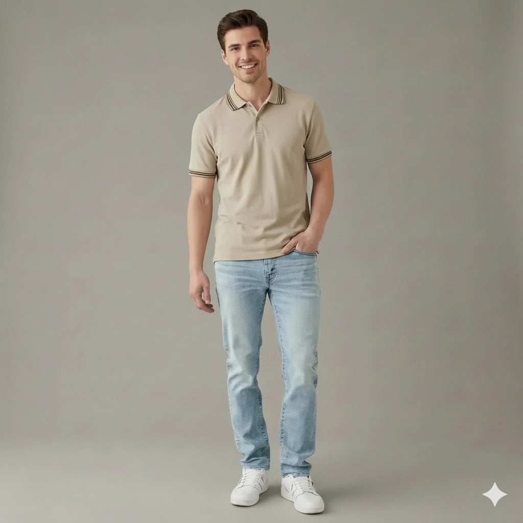 Men Onyx Sold Polo Collar T-shirt