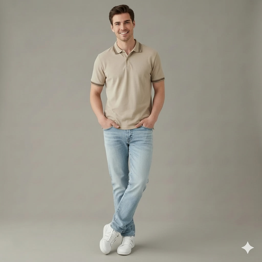 Men Onyx Sold Polo Collar T-shirt