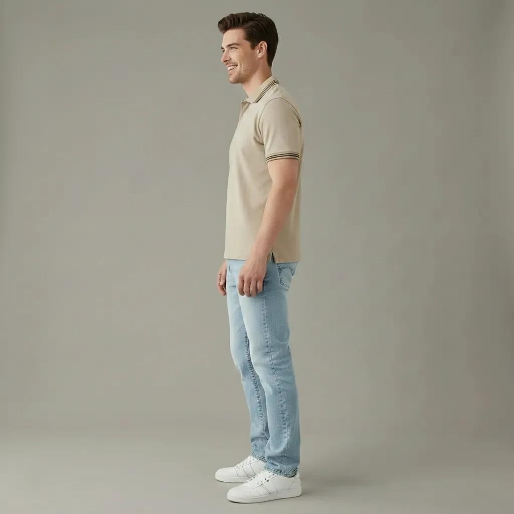 Men Onyx Sold Polo Collar T-shirt