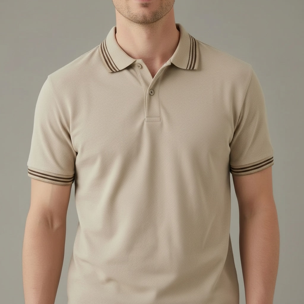 Men Onyx Sold Polo Collar T-shirt