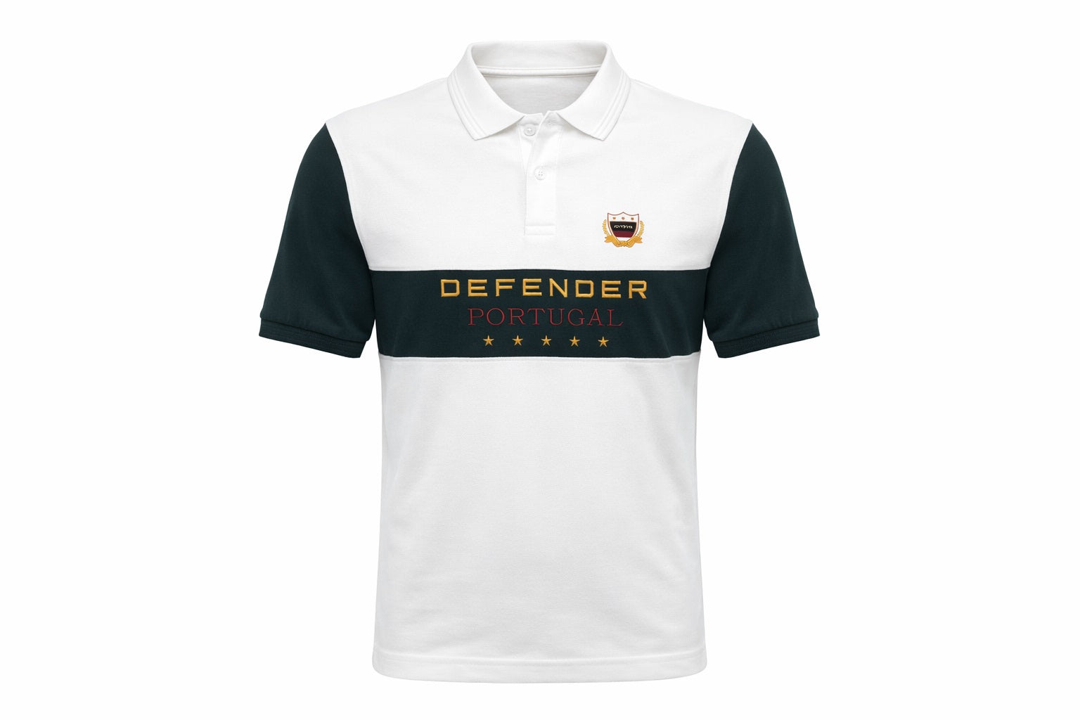 Men Off White Brand Logo Colourblocked Polo Collar T-shirt