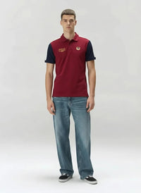Men Merlot Sold Polo Collar T-shirt