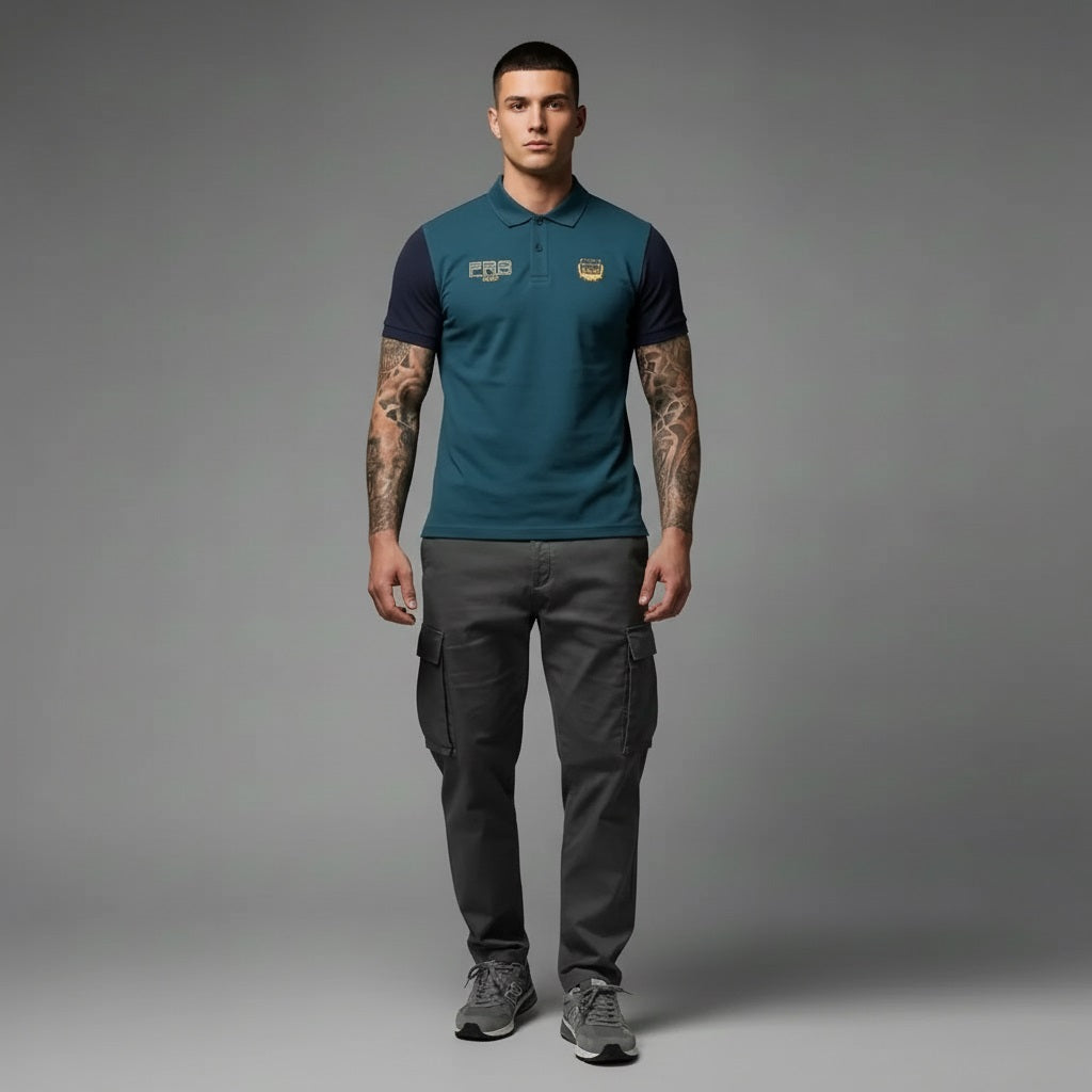 Men Pacific Sold Polo Collar T-shirt