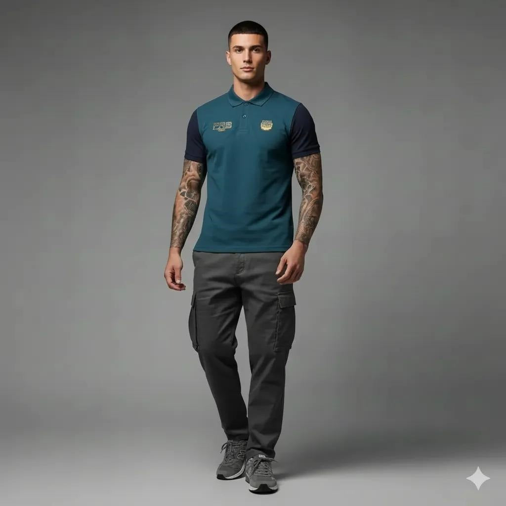 Men Pacific Sold Polo Collar T-shirt