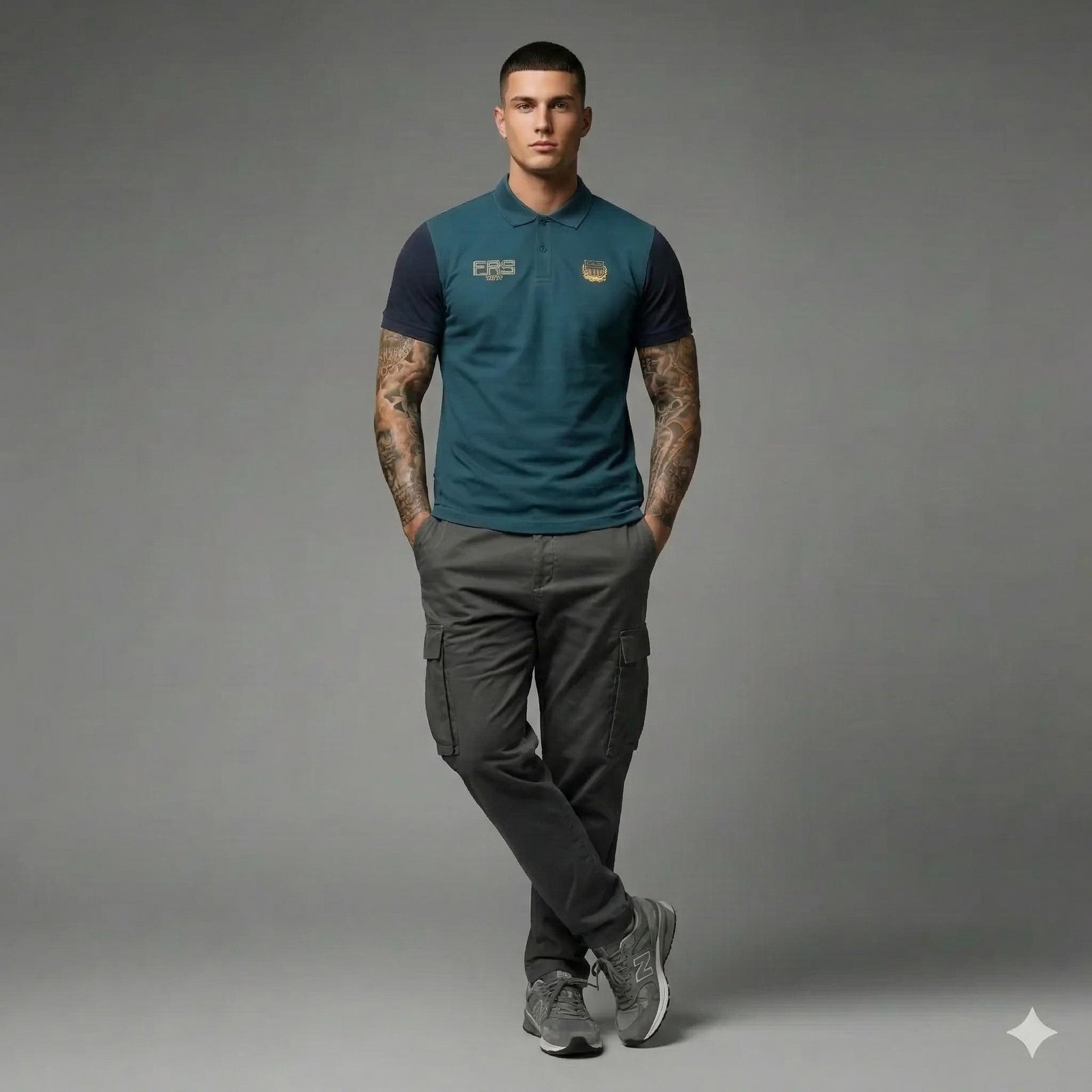 Men Pacific Sold Polo Collar T-shirt