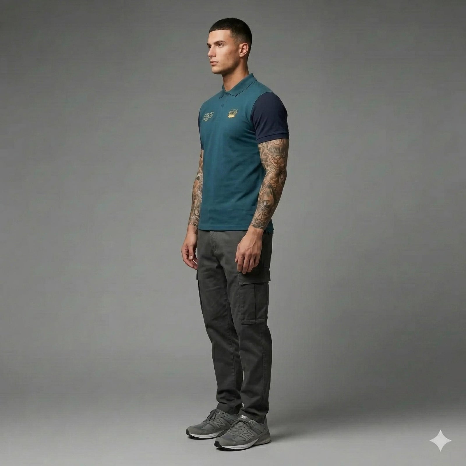 Men Pacific Sold Polo Collar T-shirt