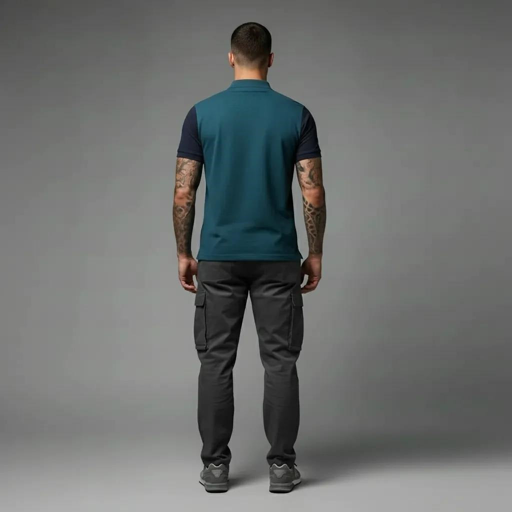 Men Pacific Sold Polo Collar T-shirt