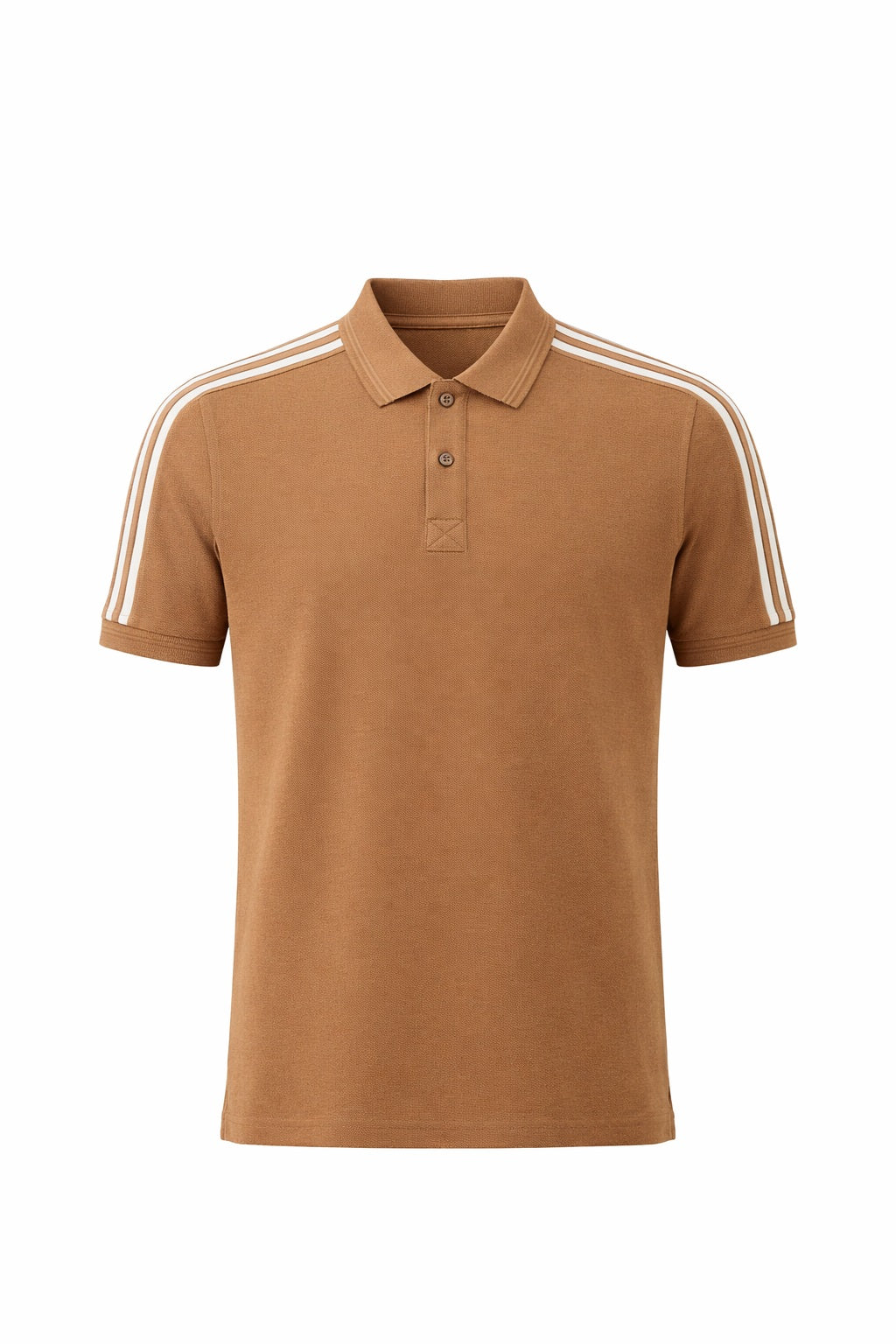 Men Striped Polo Collar T-shirt