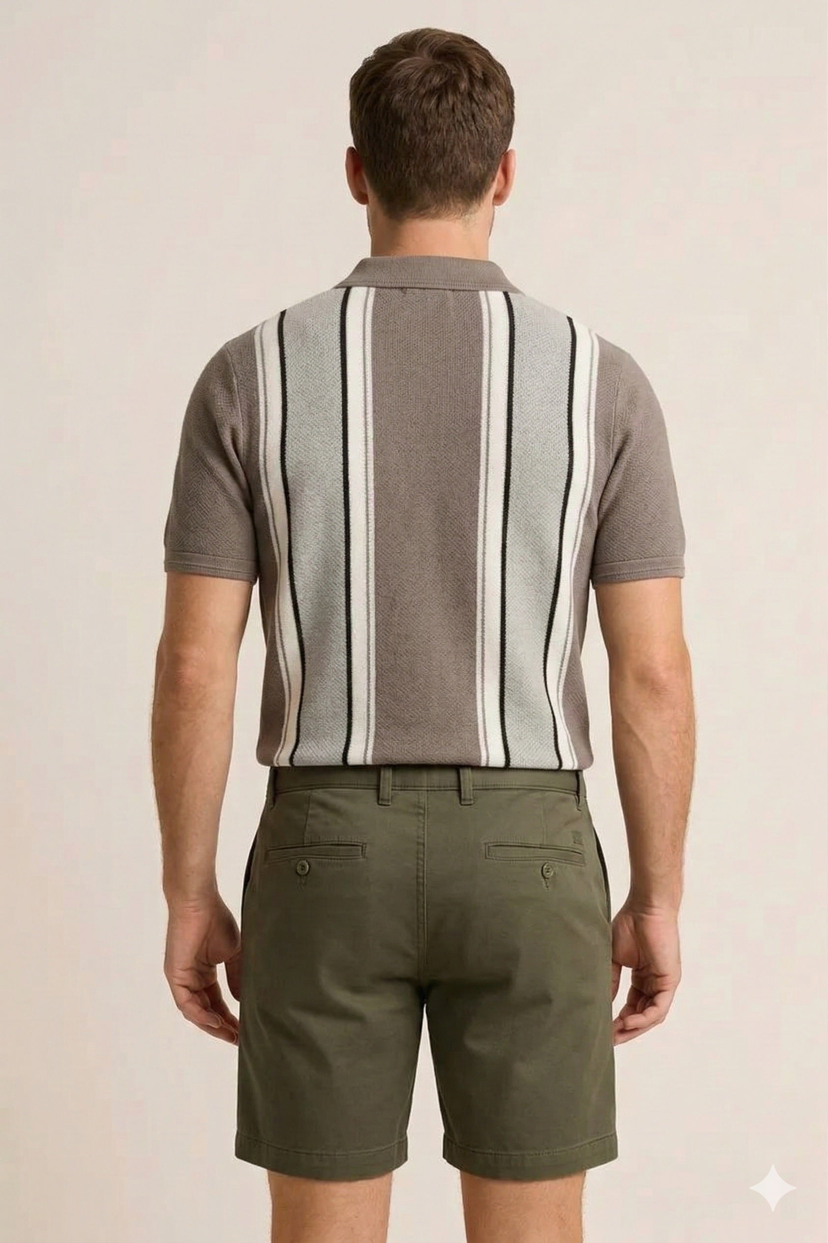 Octave Men Colourblocked Polo Collar T-shirt