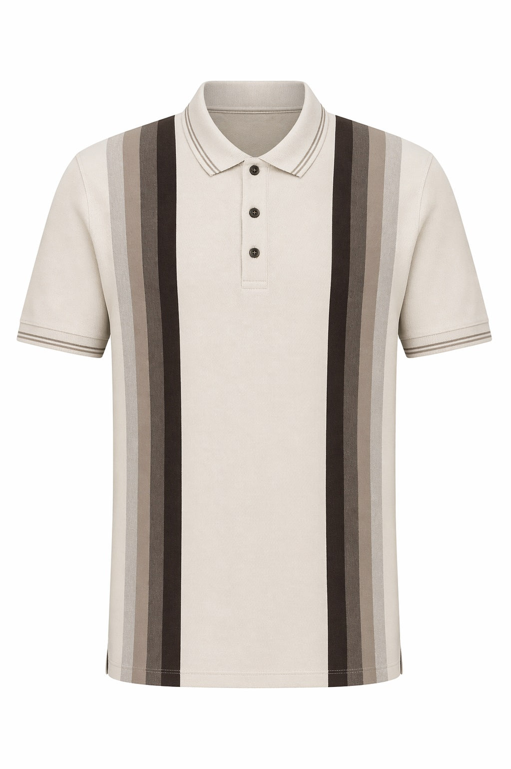 Men Arona Striped Polo Collar T-shirt