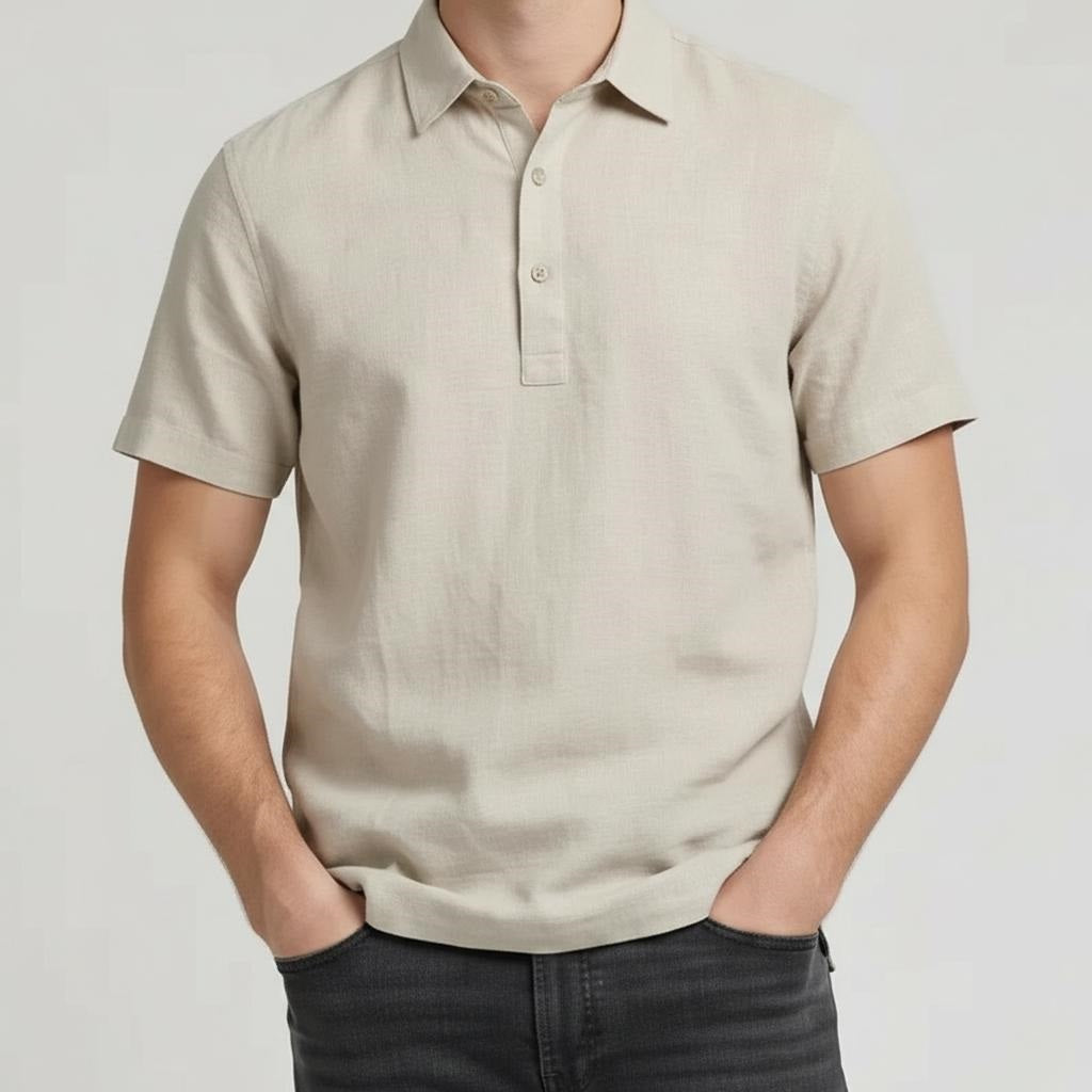 Men Onyx Solid Polo Collar T-shirt