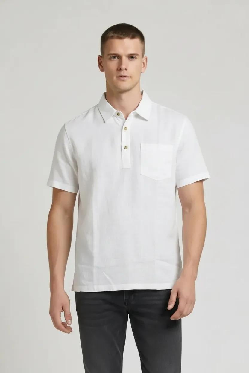 Men Polo Collar Pockets T-shirt-Style ID