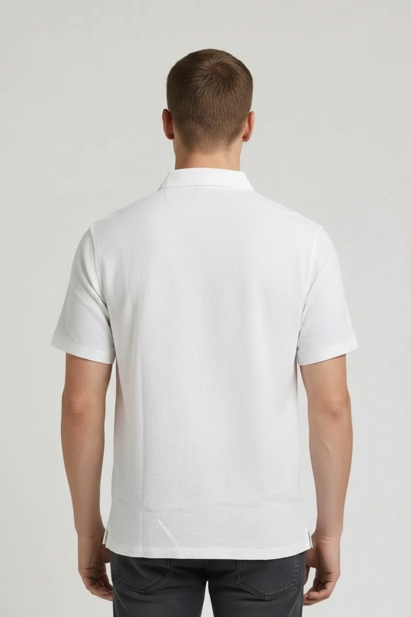 Men Polo Collar Pockets T-shirt-Style ID