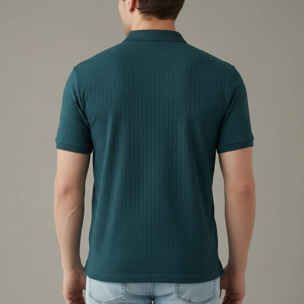 Men Pacific Polo Collar Solid T-shirt