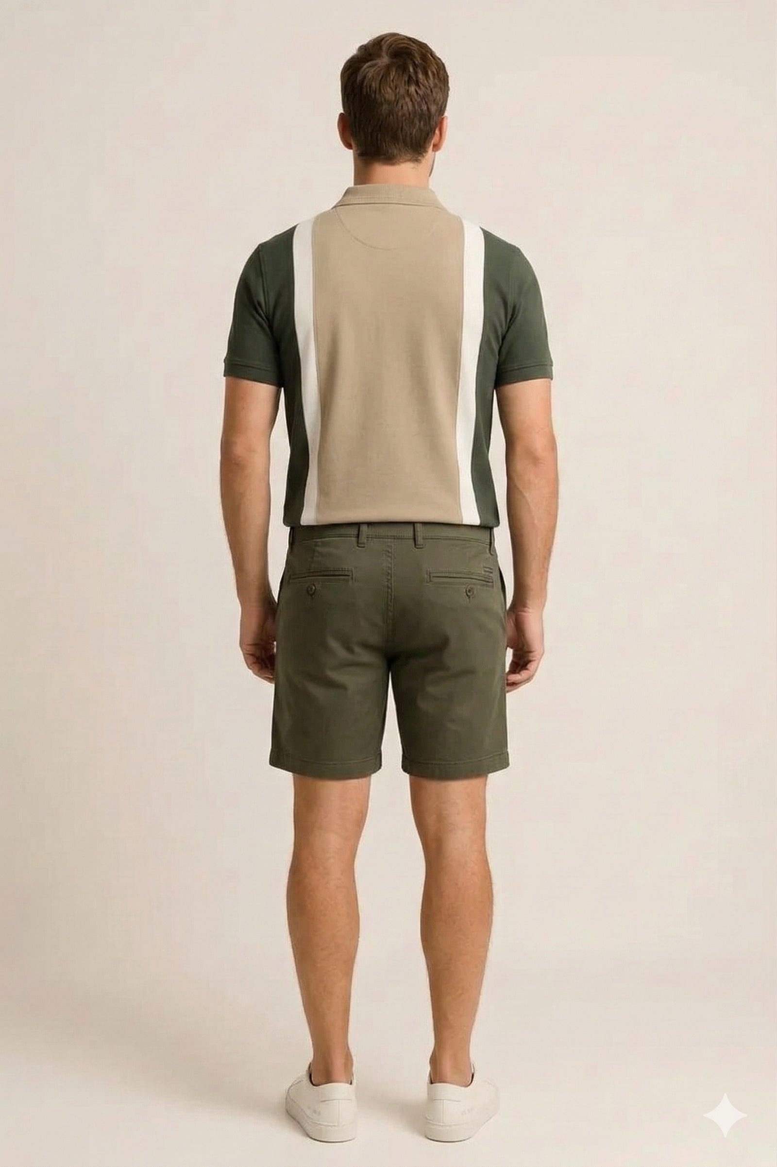Octave Men Safari Colourblocked Polo Collar T-shirt