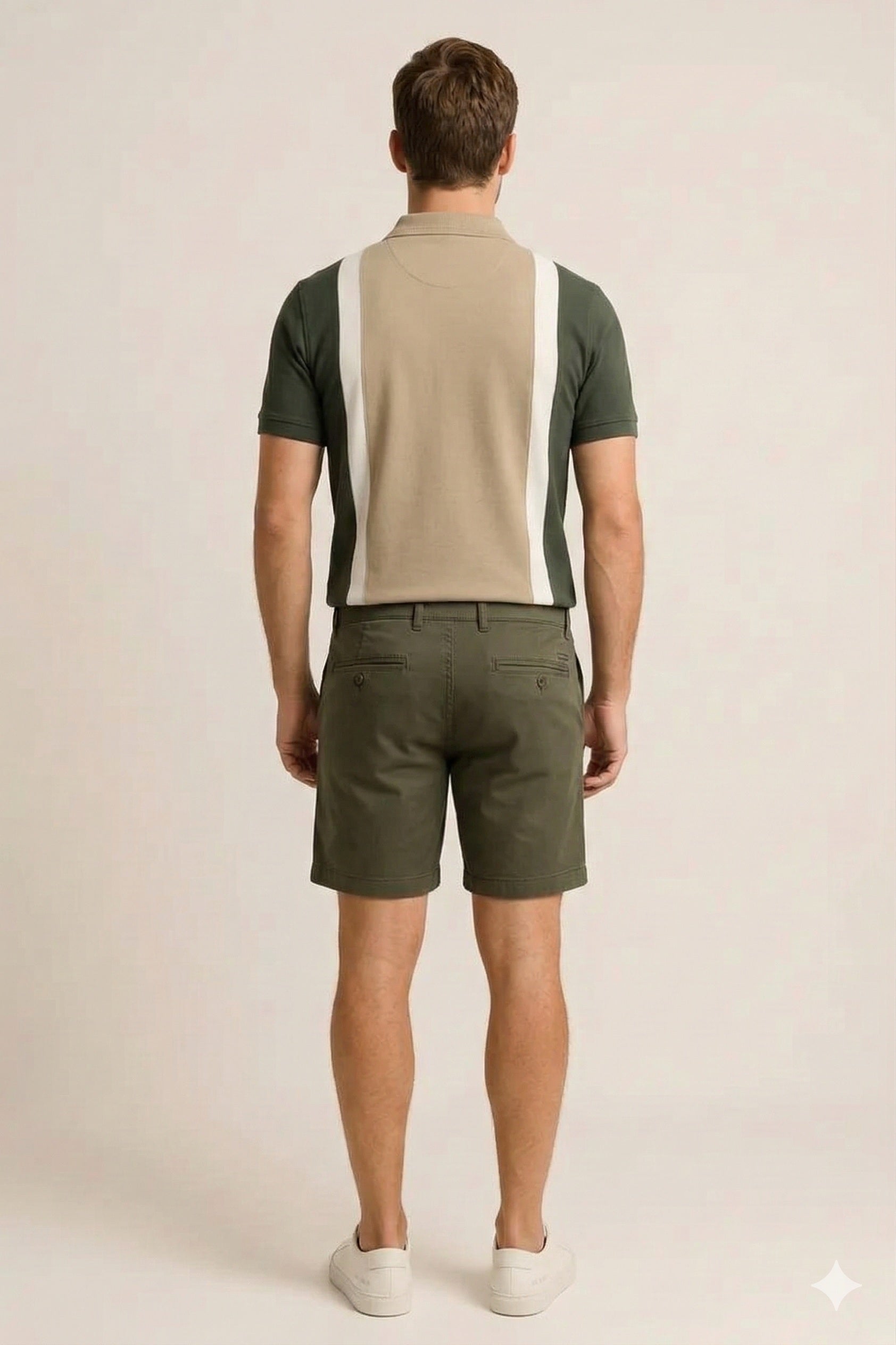 Octave Men Colourblocked Polo Collar T-shirt